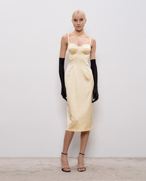 Thierry Mugler Жовта сукня-бюстьє 26P1RO18085013