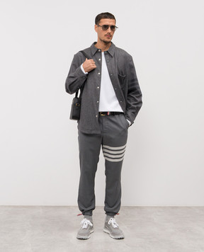 Thom Browne Белый лонгслив с логотипом MJS245A07323