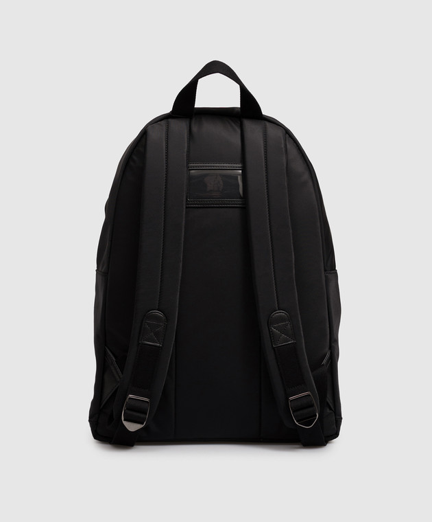 Dolce&Gabbana Детский черный рюкзак с фактурной монограммой EM0074A0567 изображение 3