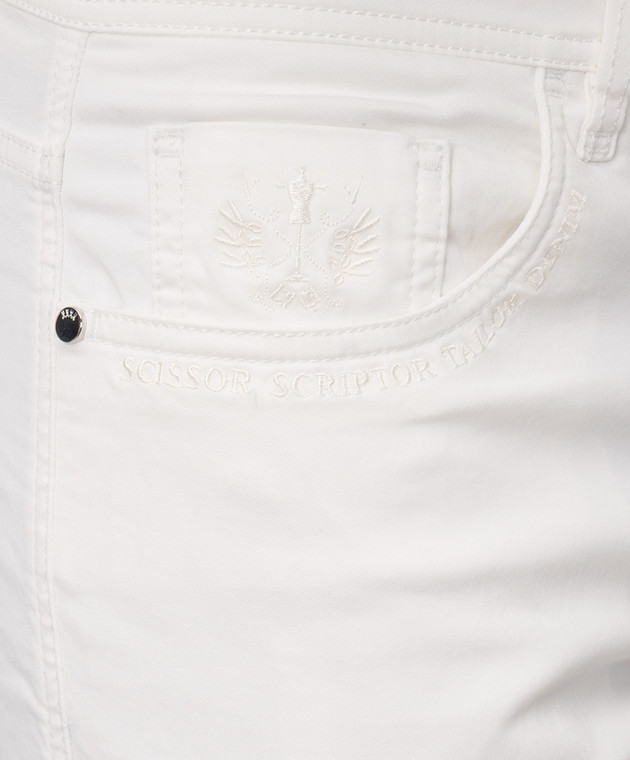 Scissor Scriptor Белые джинсы Костантино COSTANTINOT112338 изображение 5