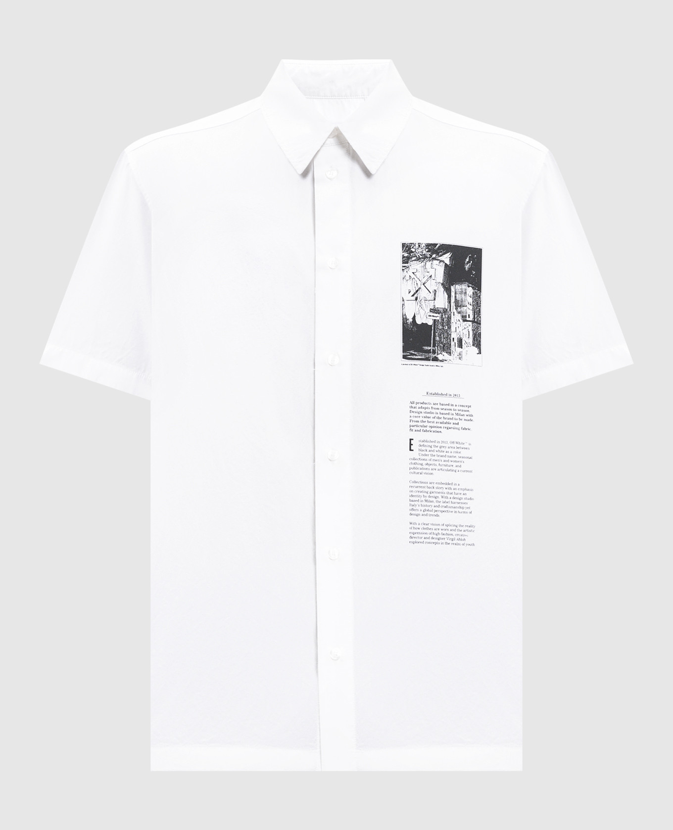 

Белая орочка Emblem Poplin, Белый, Рубашки