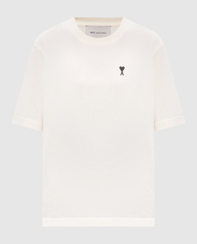 Ami Paris Бежевая футболка Place des Victoires UTS387726w