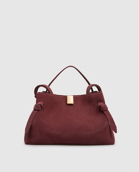 YUZEFI Бордовая сумка Gyoza с логотипом GYOZA