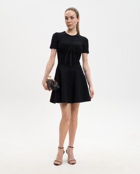 Alexander McQueen Чорна сукня міні 870415Q1BG6