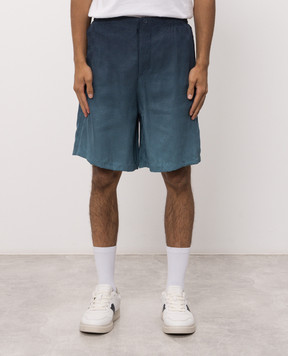 Off-White Сині шорти у візерунок Arrow monogram 44MCB09KF26F004