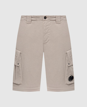 C.P. Company Серые шорты-карго с патчем логотипа MBE245A110340O