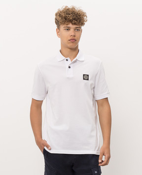 Stone Island Белое поло с нашивкой логотипа L1S152200008S0017