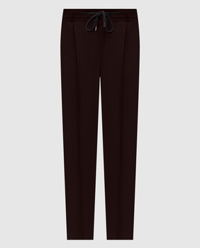 Peserico Бордовые брюки из шерсти R54274W02710