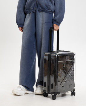 Off-White Прозора валіза з фактурною емблемою Arrow OWZH001C99PLA001w