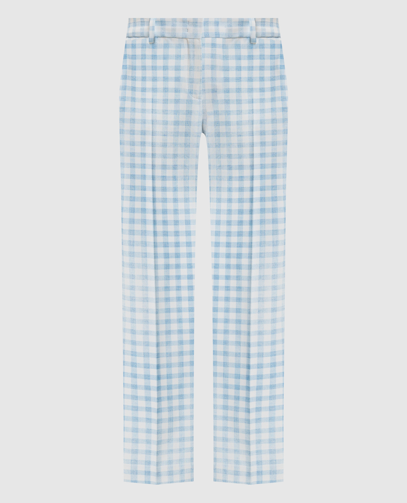 Блакитні штани в клітинку