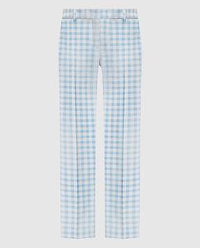 Ermanno Scervino Блакитні штани в клітинку D486P300QYG