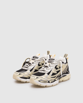 Off-White Чорні комбіновані кросівки Be Right Back Glow OWIA289S26FAB003