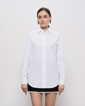 Magda Butrym Біла сорочка з макраме SHIRT01349426