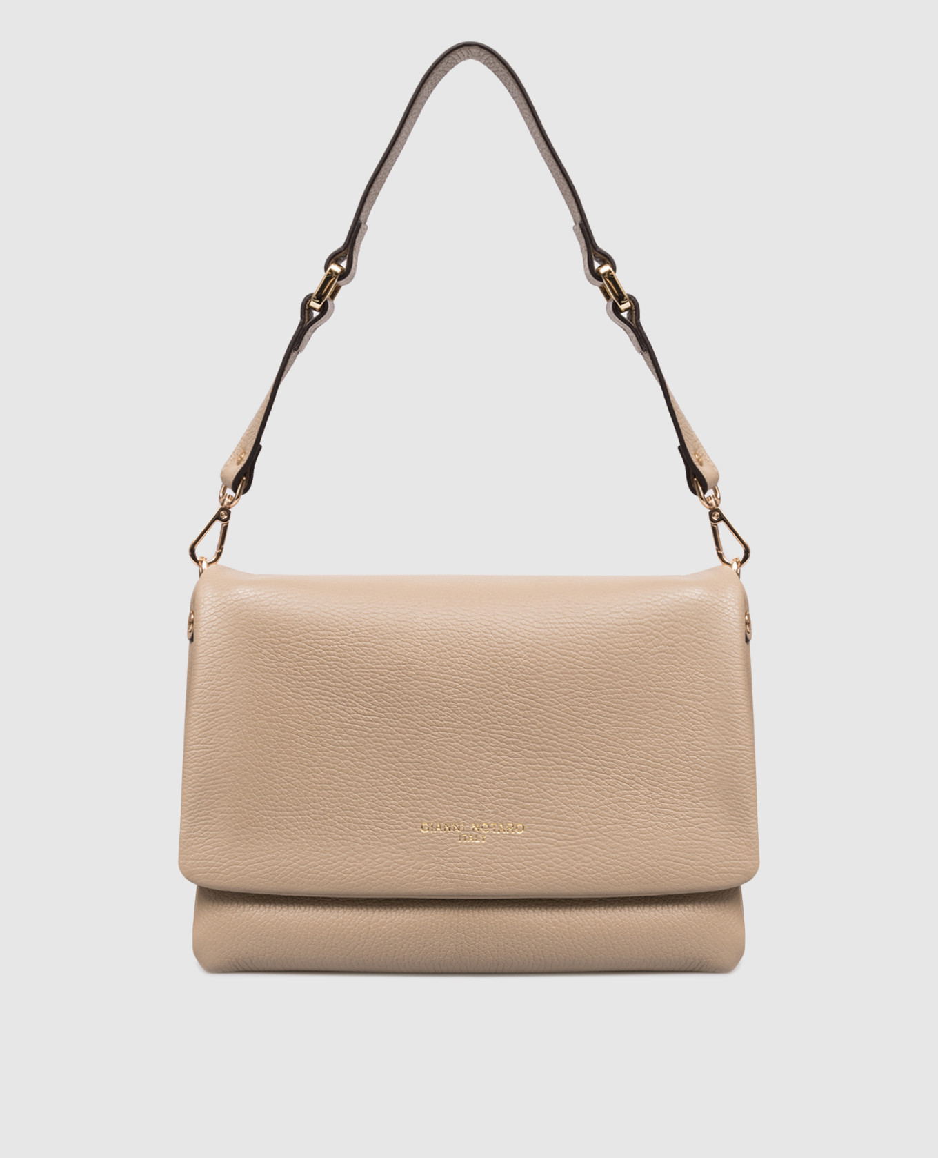 

Бежевая кожаная сумка-мессенджер Dollaro, Бежевый, Сумки через плечо