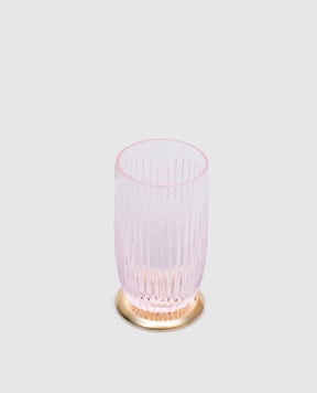 Treesseci Рожева кришталева склянка для ванної кімнати Elegance EL03AROGD