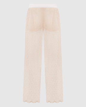 Ermanno Scervino Бежеві штани з мережива D482P360EQF