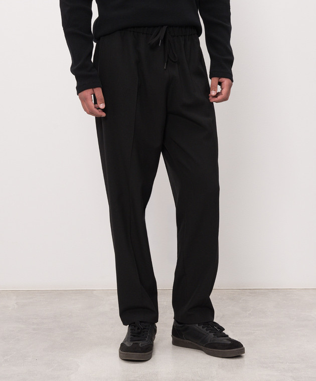 Maison Margiela MM6 Чорні штани з вовною SH0KA0023M36020 зображення 3