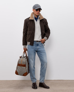 Brunello Cucinelli Синя сорочка MY6370627