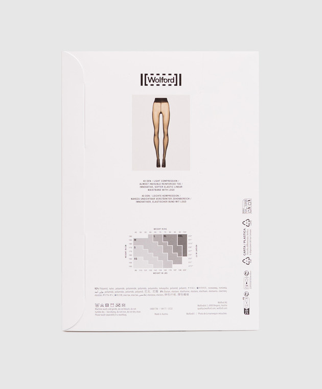 Wolford Колготы SYNERGY черного цвета 40 den 14977 изображение 2