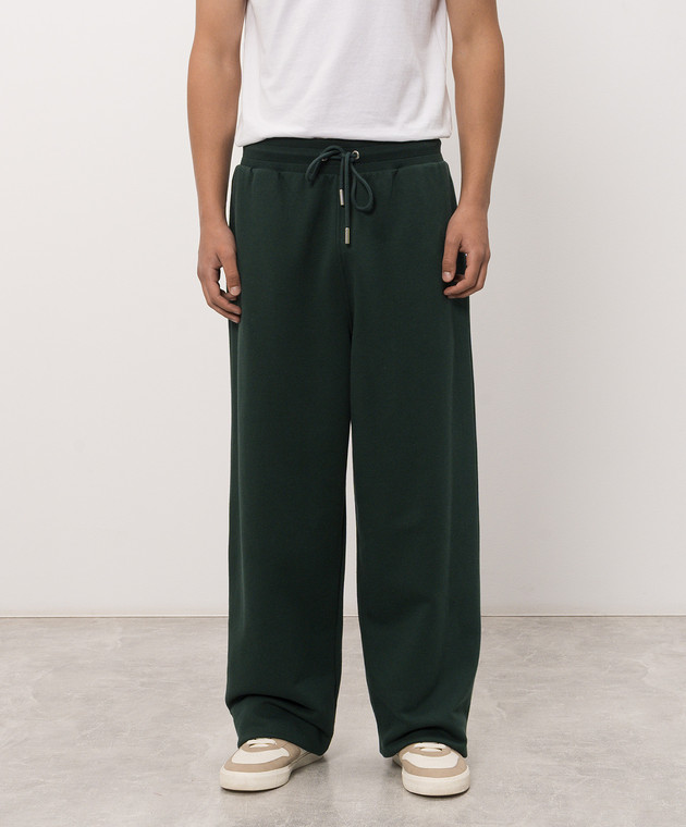 Ami Paris Зеленые спортивные штаны HTR856730 изображение 3
