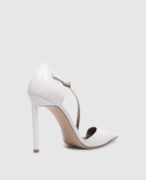 Tom Ford Білі шкіряні лаковані туфлі W3809LCL072P