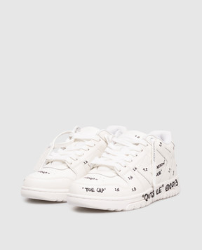 Off-White Белые кожаные кроссовки Out Of Office OWIA259F25LEA007
