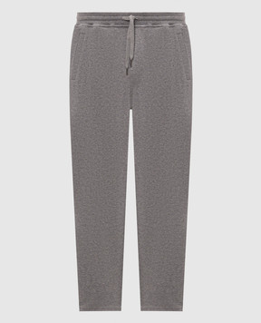 Brunello Cucinelli Спортивные брюки серого цвета MM8313243G