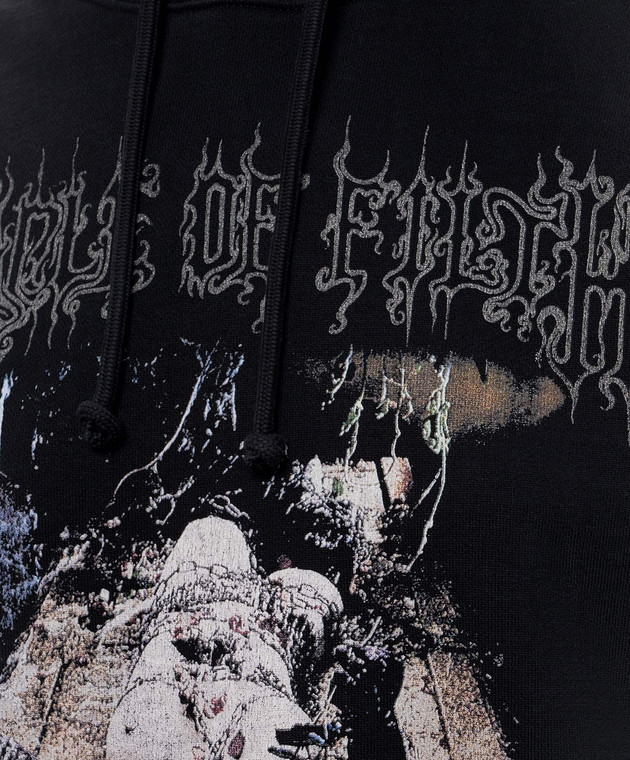 Vetements Черные худи COF Sacrifice MH27HD205Bw изображение 5