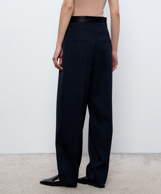 Bottega Veneta Синие брюки из шерсти 857717V6DH0 изображение 4