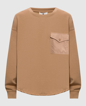 Twinset Коричневий світшот з кишенею 262LI2LBB