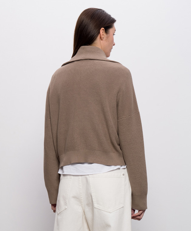 Brunello Cucinelli Коричневый кардиган M19264106P изображение 4