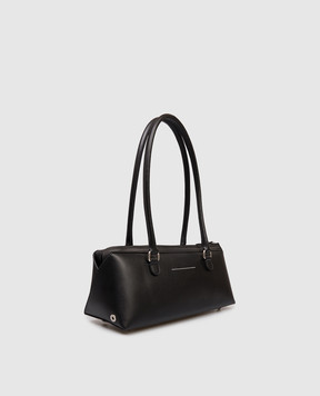 Maison Margiela MM6 Черная кожаная сумка Bauletto SB6ZH0040P9061