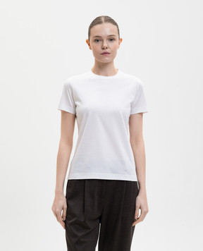 Marco Pescarolo Белая футболка из хлопка AMATAD53Y00