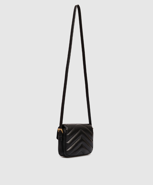 Saint Laurent Черная кожаная сумка кросс-боди LOULOU 873156AAEAX изображение 3