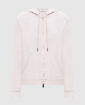 Peserico Бежева меланжева спортивна куртка M12507J002347