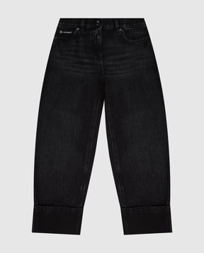 Dolce&Gabbana Дитячі чорні джинси з відворотами L52F99LDD67812+