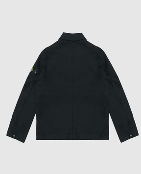 Stone Island Детский черный блейзер с патчем логотипа L1S16A100001S000168