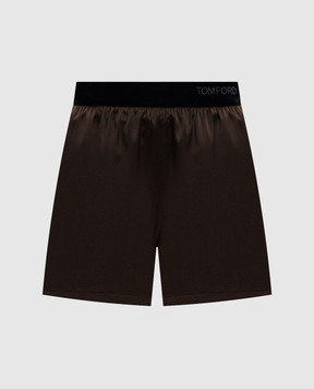 Tom Ford Коричневые шорты из шелка SH0080FAX881