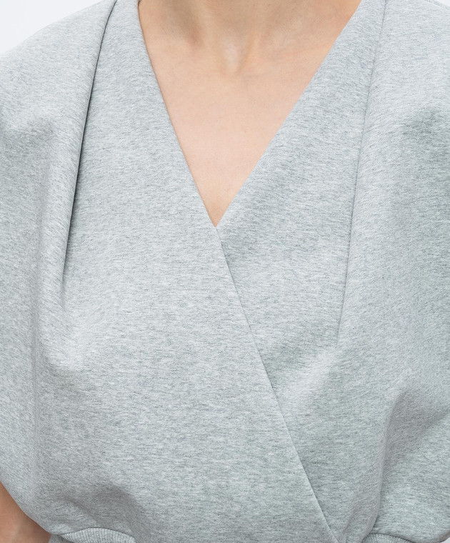 3.1 Phillip Lim Серый меланжевый топ S26110382TFT изображение 5