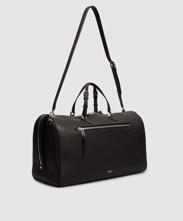 Dolce&Gabbana Черная кожаная дорожная сумка Vittoria BM2613A0370 изображение 3