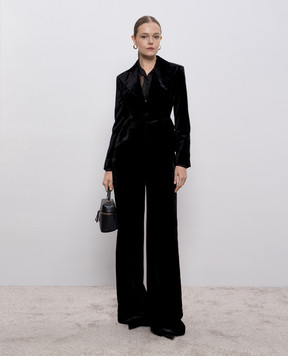 Ermanno Scervino Черные бархатные брюки D476P718QVJ
