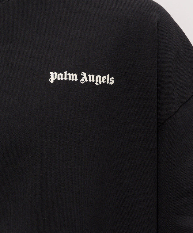 Palm Angels Набір чорних футболок з принтом логотипа PAM2B001JR001 зображення 4