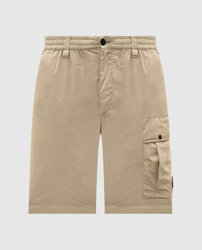 C.P. Company Бежеві шорти з патчем логотипа MBE254A006439G