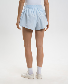 Maison Margiela MM6 Блакитні шорти з нашивкою логотипа S52MU0135M35480