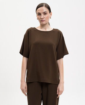 Asceno Коричневый топ Talia T035F25C323