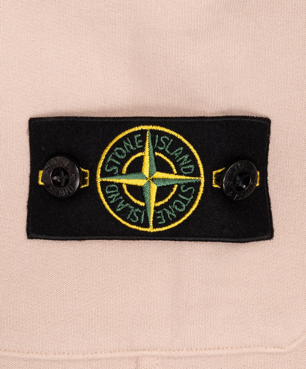 Stone Island Детские бежевые джоггеры с логотипом патча L2S166200002S0A2028 изображение 3