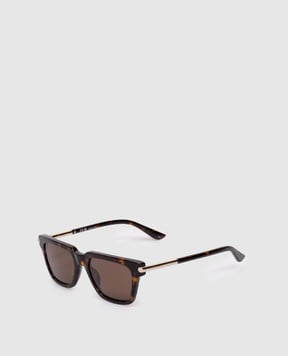 Alexander McQueen Коричневі сонцезахисні окуляри 841552J0749