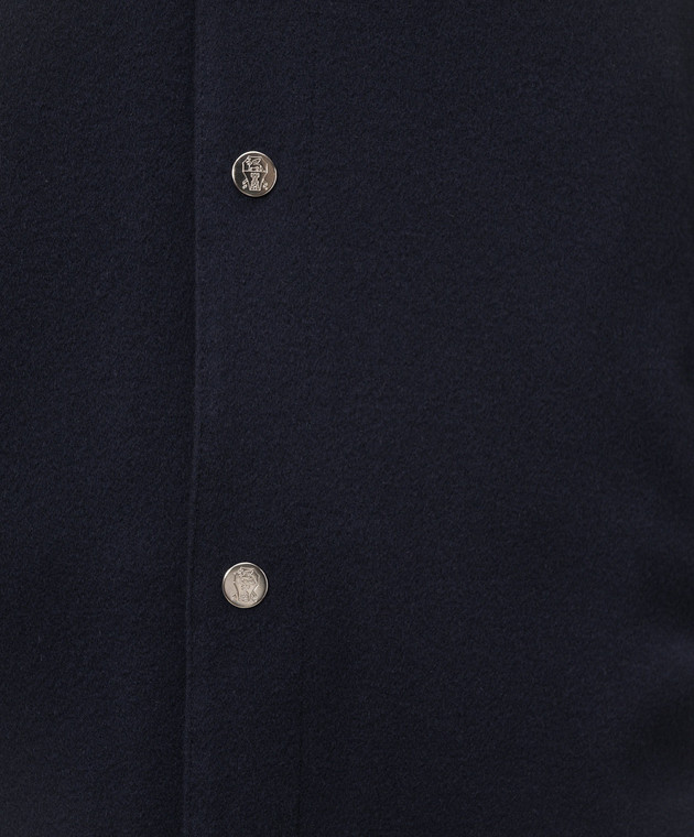 Brunello Cucinelli Синя куртка з кашеміру MV4216556 зображення 5