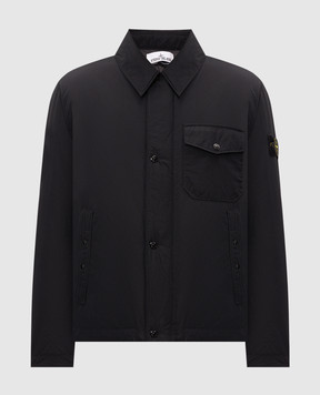 Stone Island Черная пуховая куртка с патчем логотипа L2S154100022S0A26