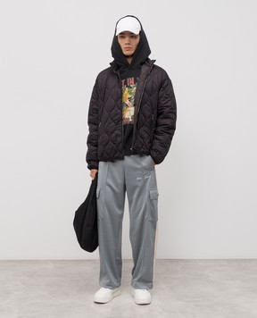 Palm Angels Чорне худі Rest In Palm PMBB17IF25FLE001